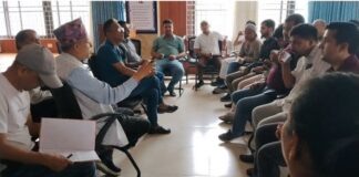 बुटवलको अव्यवस्थित केवुल तार व्यवस्थापन गर्ने कार्यमा दूरसञ्चार सेवा प्रदायक कम्पनीहरूकाे साथ