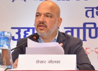 उद्योग वाणिज्य महासंघका पूर्वअध्यक्ष शेखर गोल्छा पक्राउ