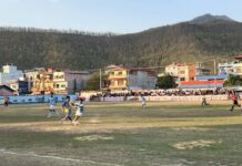 प्रचण्ड थैव स्मृति दोस्रो सौभाग्य गोल्डकप : मोनष्टर गाईज अन्तिम चार मा