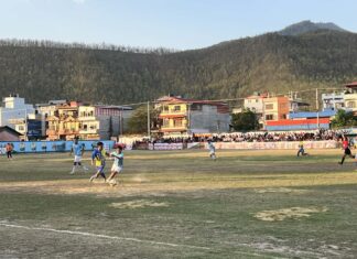 प्रचण्ड थैव स्मृति दोस्रो सौभाग्य गोल्डकप : मोनष्टर गाईज अन्तिम चार मा