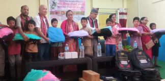 असहाय बालबालिकालाई सहयोग गर्दै बुद्ध जयन्ती मनाइयो