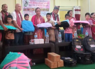 असहाय बालबालिकालाई सहयोग गर्दै बुद्ध जयन्ती मनाइयो