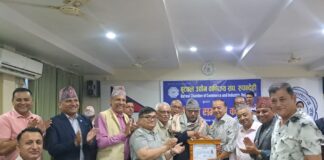 नेपाल उद्योग वाणिज्य महासंघमा निर्वाचित पदाधिकारीहरुलाई बुटवलमा सम्मान