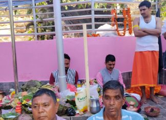 बुटवलको आदर्शनगरमा शनिदेवसहित हनुमान र गणेश मूर्तिकाे प्राण प्रतिस्ठाकाे तयारी