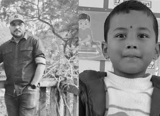 दाङको तुलसीपुरमा टिप्परको ठक्करबाट बाबु छोराको मृत्यु