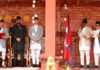 गृहमन्त्रीमा सुधन गुरुङकाे कमव्याक,गुरूङसँगै महावीर पुनले लिए नवप्रवर्तन मन्त्रीको शपथ