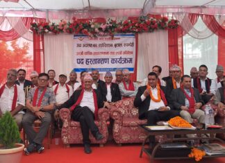 उच्च अदालत बार एशोसिएशन बुटवलको नयाँ कार्यसमितिको पदस्थापन