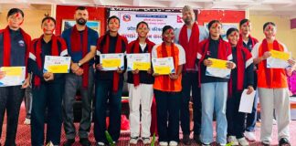 लुम्बिनी प्रदेशमा राष्ट्रपति रनिङ शिल्डका पदक विजेता खेलाडीलाई नगदसहित सम्मान