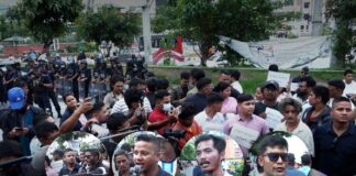 गणेश नेपालीकाे घटनामा सरकारविरुद्ध प्रदर्शन