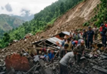 राेल्पा पहिरो : मृतककाे संख्या ५ पुग्यो, ८ जना अझै बेपत्ता