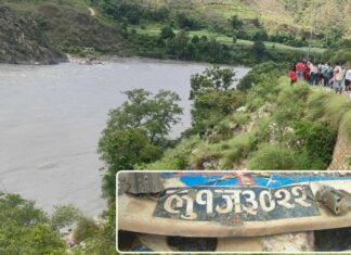 भेरी नदीमा जिप खस्दा दुई जना बेपत्ता