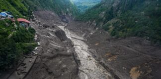 ताल फुटेपछिको बाढी रसुवाको स्याफ्रुबेसी आइपुग्यो, सचेत रहन आग्रह