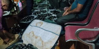 पाल्पाकाे दाेभानबाट साढे ७ लाख मूल्यको अवैध मदिरा बरामद