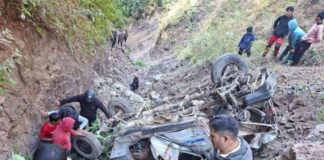 रूकुम पश्चिमकाे सानीभेरीमा जिप दुर्घटना : २ जनाको मृत्यु, ९ जना घाइते
