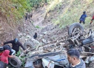 रूकुम पश्चिमकाे सानीभेरीमा जिप दुर्घटना : २ जनाको मृत्यु, ९ जना घाइते